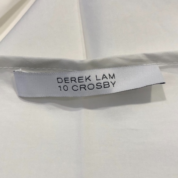 DEREK LAM 10 CROSBY WHITE COTTON V NECK CAMISOLE TANK TOP - Picture 11 of 14